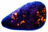 Polished Yooperlite Pebble - Highly Fluorescent! #176855-1